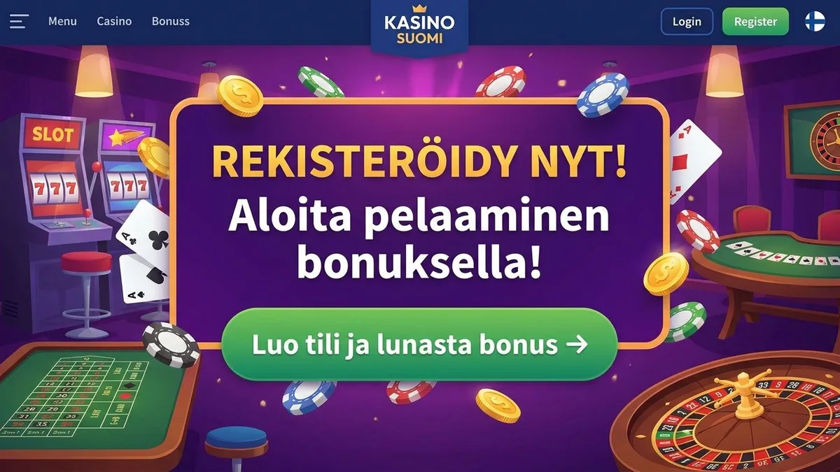 Rekisteröidy bonuksella